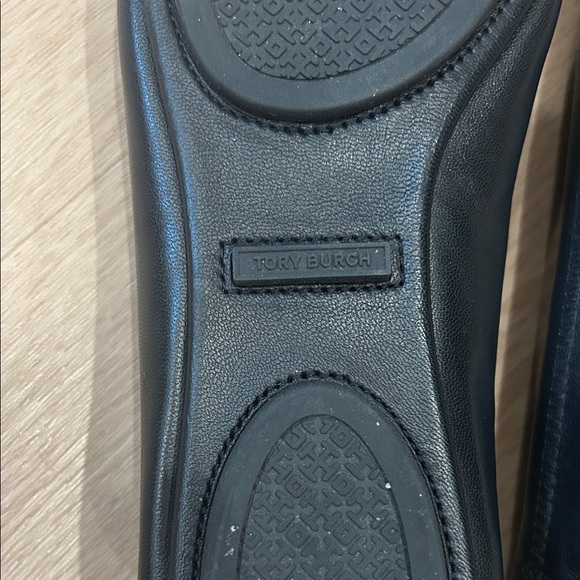 Tory Burch Black Leather Ballet Flats - Picture 3 of 15